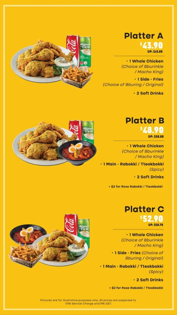 BHC Chicken Menu